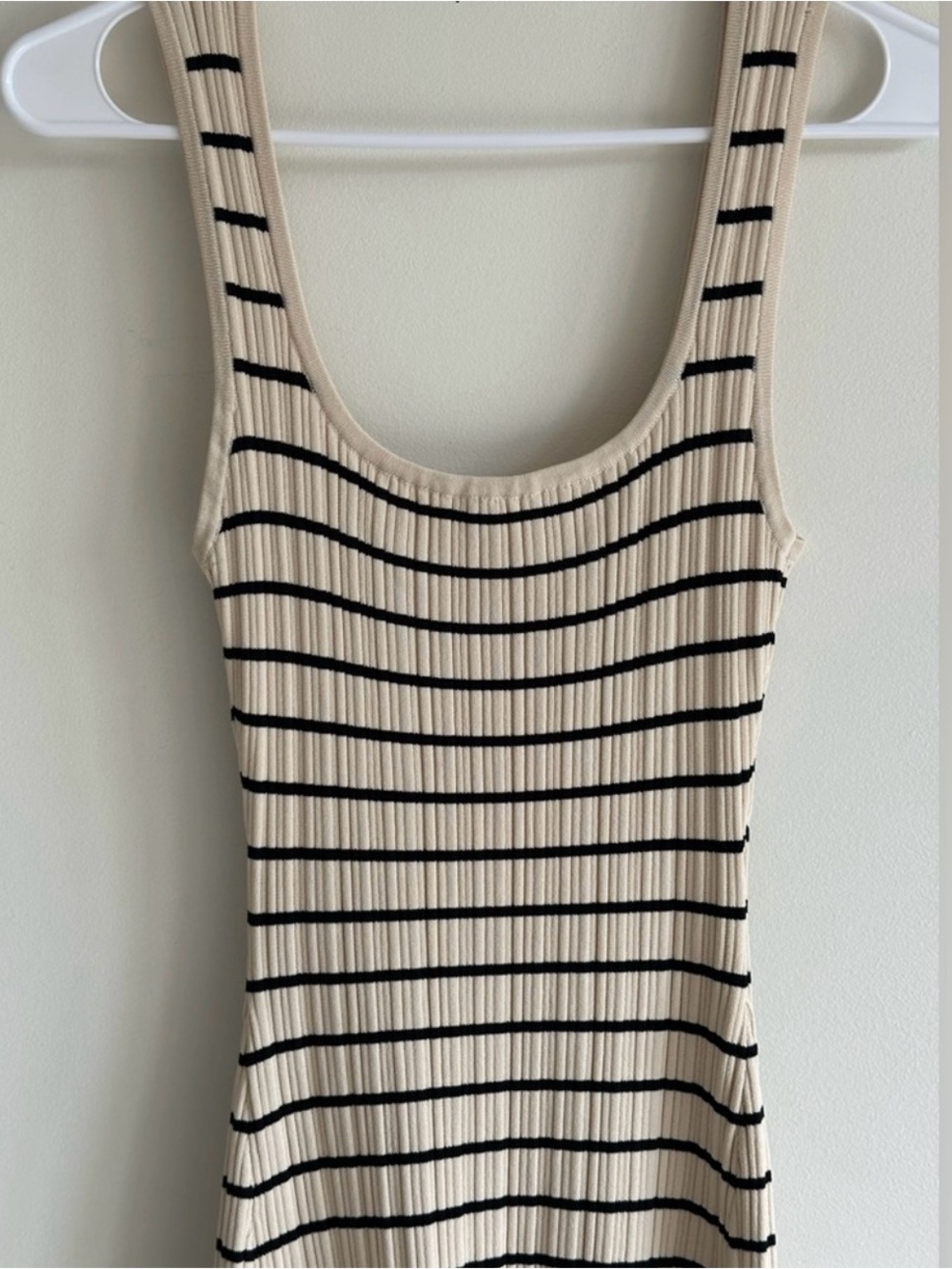 DISSH Billie Butter Stripe Ribbed Knit Maxi Dress Size L - Picture 12 of 16